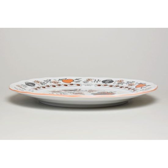 Cibulák oranžový: Talíř mělký 26 cm, Český porcelán a.s.