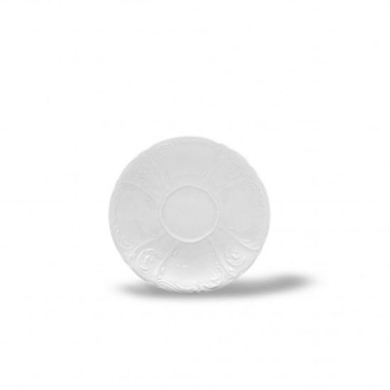 Podšálek 11,5 cm, Thun 1794, karlovarský porcelán, BERNADOTTE bílá