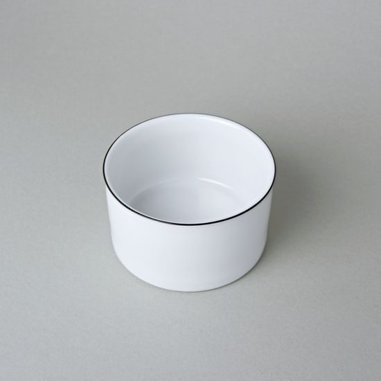 Bowl 11 cm, ELLA Black line, 360ml, Thun 1794 Carlsbad Porcelain