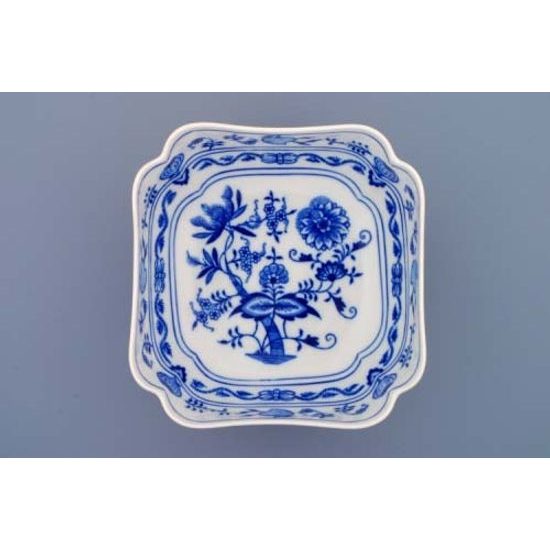 Salad dish square deep 18 cm, Original Blue Onion Pattern, QII