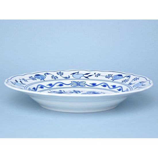 Dish round deep 34 cm, Original Blue Onion Pattern