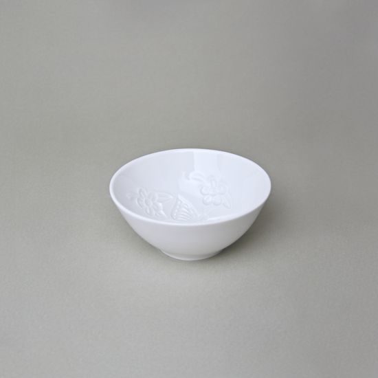 Miska na puding - motýl 11,3 cm, Bílý porcelán, Český porcelán a.s.