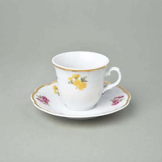 Cup 130 ml and saucer 130 mm, Natalie Rose, Thun 1794 Carlsbad porcelain