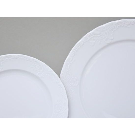 Plate set for 6 persons, Opera white, Cesky porcelan a.s.