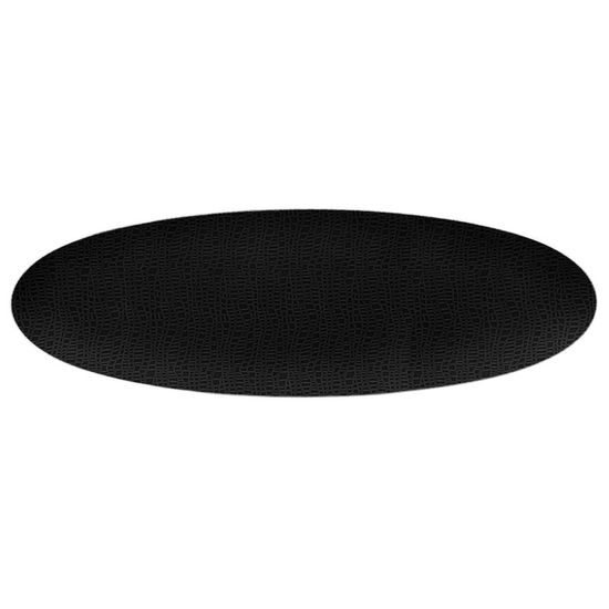 Bowl dish oval flat 44x14 cm, Glamorous Black 25677, Seltmann Porcelain