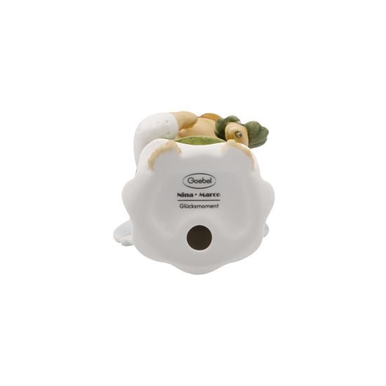 Anděl Šťastný okamžik 4 / 4 / 8 cm, biskvitový porcelán, Nina & Marco, Goebel