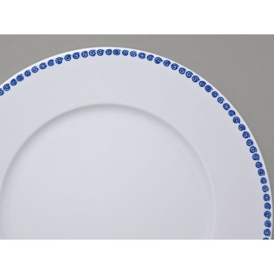 Nina 29423 šneci modří: Talíř mělký 26 cm, Thun 1794, karlovarský porcelán