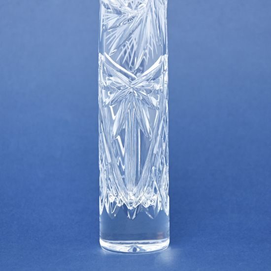 Křišťálová váza válec broušená, 230 mm, Crystal BOHEMIA