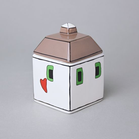 Cukřenka 250 ml 7 x 11 cm, “LE CASETTE” hnědá, porcelán, EGAN