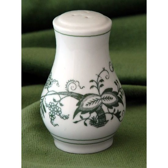 Pepper shaker 7,5 cm, Green Onion Pattern, Cesky porcelan a.s.