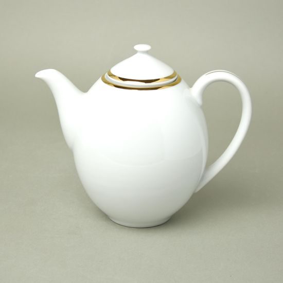 Opal gold: Coffee pot 800 ml, Thun 1794, karlovarský porcelán