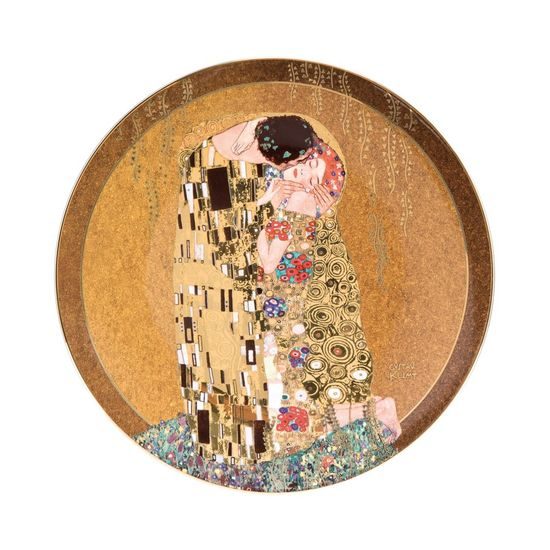 Wall plate Gustav Klimt - The Kiss, 36 cm, Porcelain, Goebel