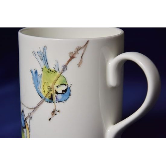 Bird collection - Blue Tit: Mug Lucy 320 ml, English Fine Bone China, Roy Kirkham