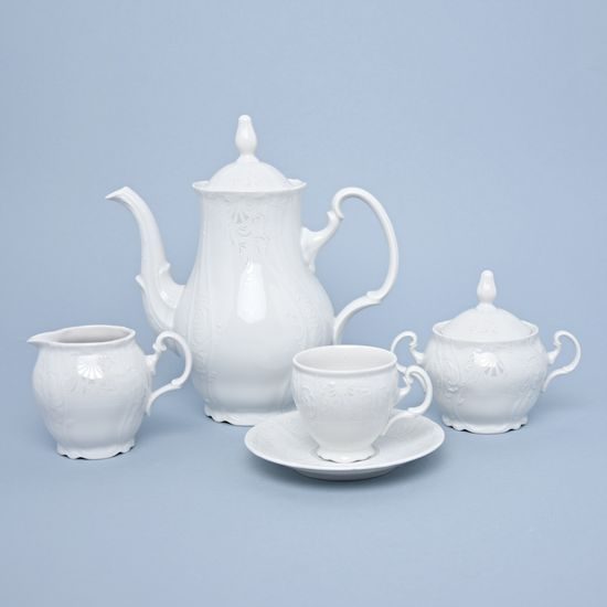 Frost no line: Coffee set for 6 pers., Thun 1794 Carlsbad porcelain, Bernadotte