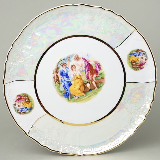 Tři Grácie: Talíř dortový 32 cm, Thun 1794, karlovarský porcelán, BERNADOTTE