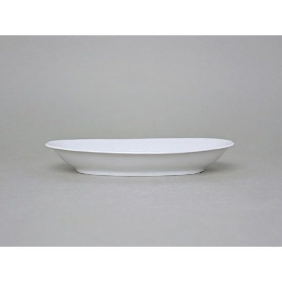 Oval side dish 21 cm, Thun 1794 Carlsbad porcelain, Natalie white