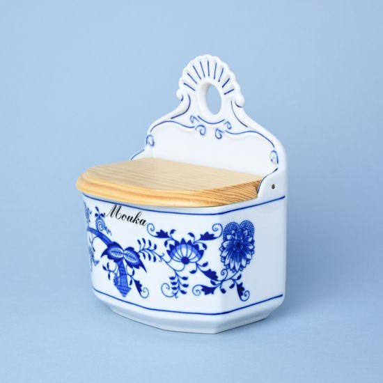 Wall container sign "Mouka (wheat) 0,70 l, Original Blue Onion pattern