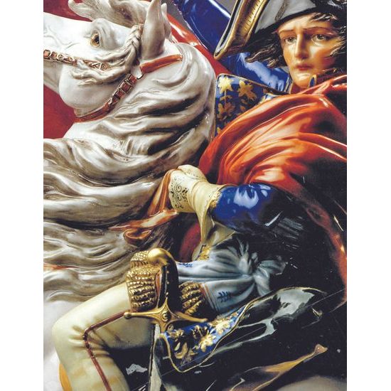 Napoleon 45 x 26 x 65 cm, Prof. Otto Poertzel, Porcelánová manufaktura Scheibe-Alsbach