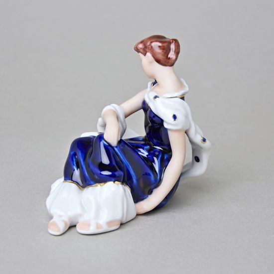 Lady with dove 8 x 11,5 x 10,5 cm, ISIS, Royal DUX BOHEMIA