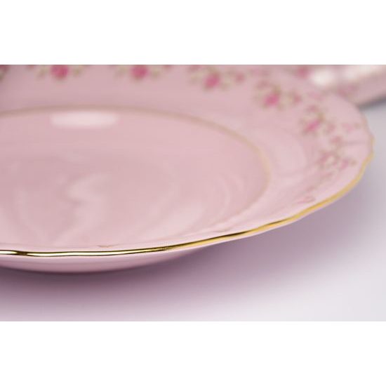 Plate set for 6 persons Sonata decor 158, Leander, Rose Porcelain