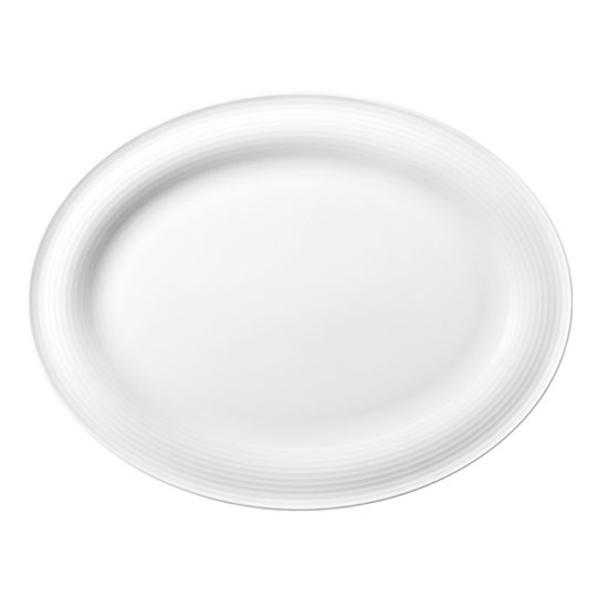 Platter oval 31 x 24 cm, Beat white, Seltmann Porcelain