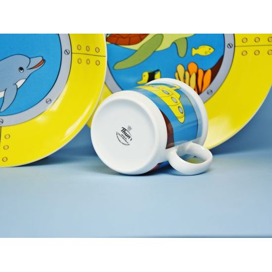 Children's set Submarine, 3 pcs., Thun 1794 Carlsbad porcelain