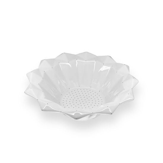 Bowl 16 cm Diamond white, Sunflower, Goldfinger porcelain