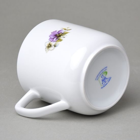 Hrnek Pětka 0,38 l, macešky, Český porcelán a.s.