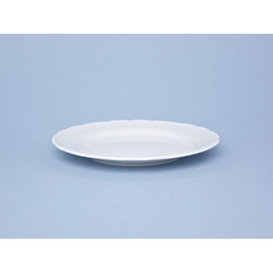 Plate dessert 19 cm, Ophelia white with bottom sign, Thun 1794