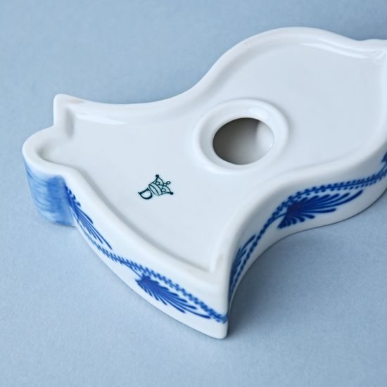 Svícen plochý zvonek 8,7 x 6,8 x 2,2 cm, Cibulák, originální z Dubí