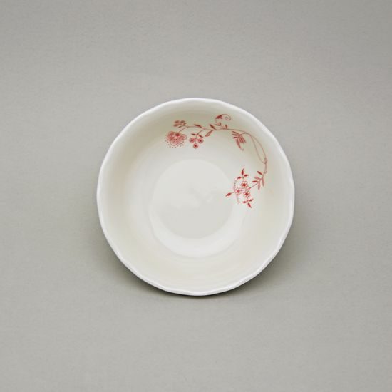 Miska kompotová 14 cm, cibulák ECO červený na ivory, Český porcelán a.s.