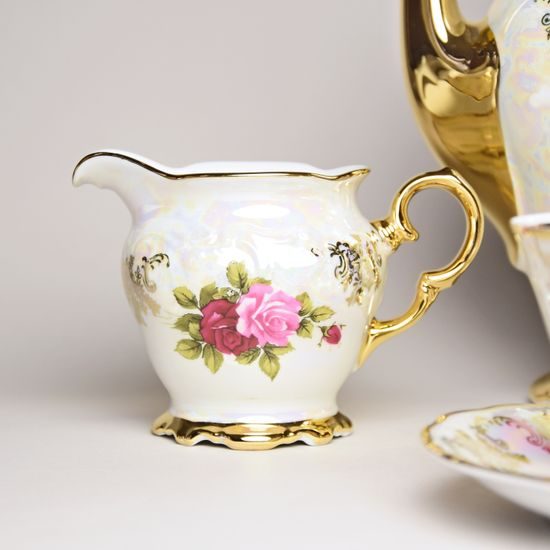 Coffee set for 6 pers., Cecily - Rose, Frederyka Carlsbad porcelain