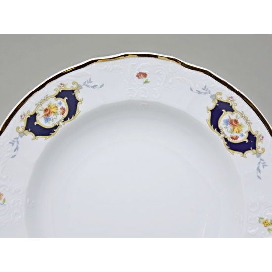 Plate deep 23 cm, Thun 1794 Carlsbad porcelain, Bernadotte Arms