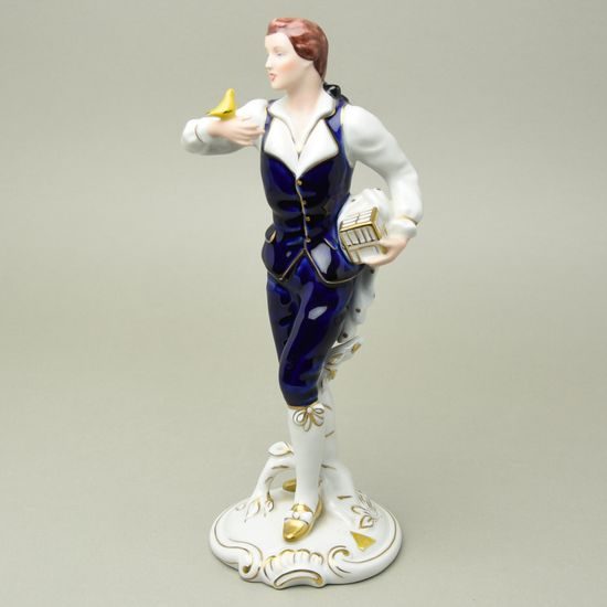 Ptáčník 28 cm, Isis, Porcelánové figurky Duchcov