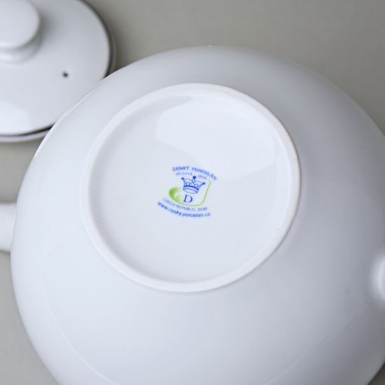 Olga: Čajová konev Sonne 1,8 l s černou linkou, Český porcelán a.s.