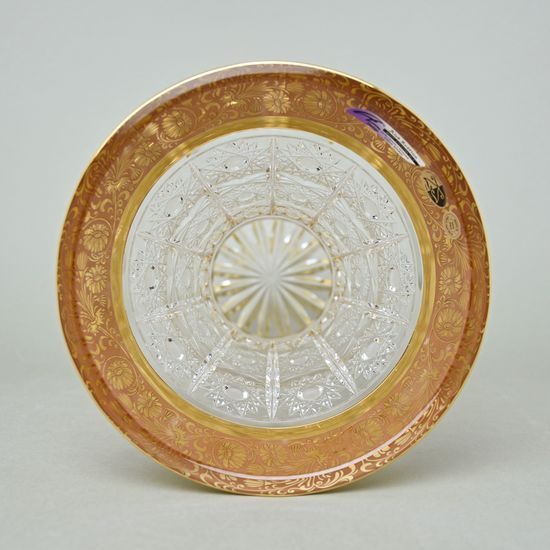 Crystal Vase "X" Gerbera, h: 30,5 cm, Gold, Ales Zverina - AZ Design