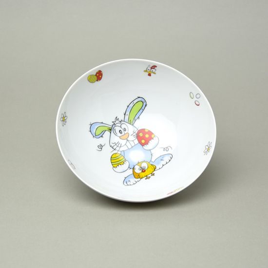 Miska 17 cm Elegance, dekor Veselá slepice, Thun 1794, karlovarský porcelán