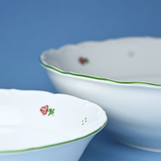 Compot set for 6 pers., Verona red flowers + green, G. Benedikt 1882