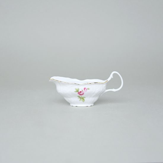 Sauce boat small 50 ml, Thun 1794 Carlsbad porcelain, BERNADOTTE Meissen Rose