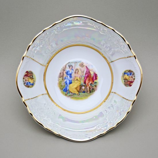 The Three Graces: Bowl 23 cm, Thun 1794 Carlsbad porcelain, BERNADOTTE
