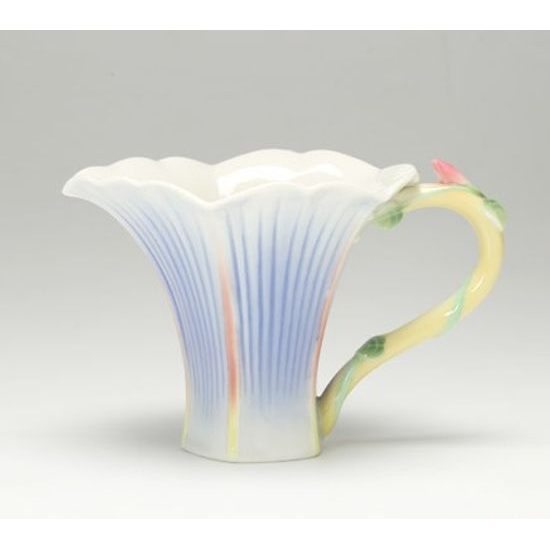 Le jardin morning glory design sculptured porcelain creamer 9 cm, Porcelain FRANZ