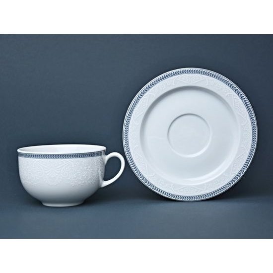 Tea cup and saucer low for tea 230 ml, Thun 1794, karlovarský porcelán, OPÁL 80446