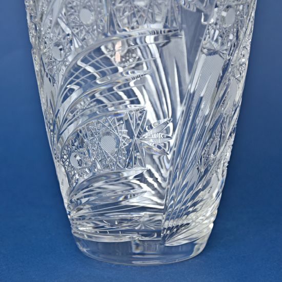 Crystal Hand Cut Vase, Comet, 30 cm, Crystal BOHEMIA