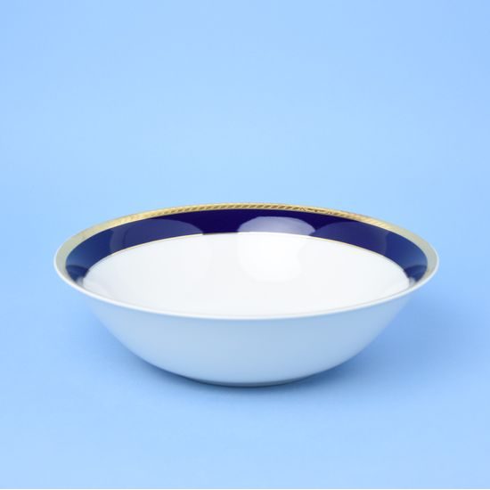 Sabina 767: Bowl 23 cm, cobalt + gold, Leander Loučky