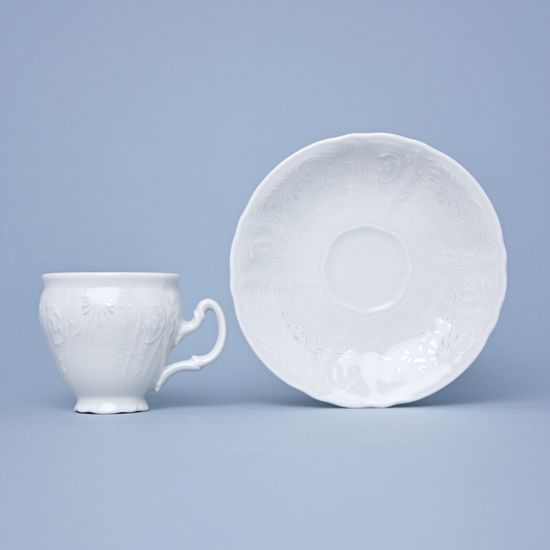 Frost no line: Mocca cup plus saucer 75 ml / 12 cm, Thun 1794 Carlsbad porcelain, BERNADOTTE