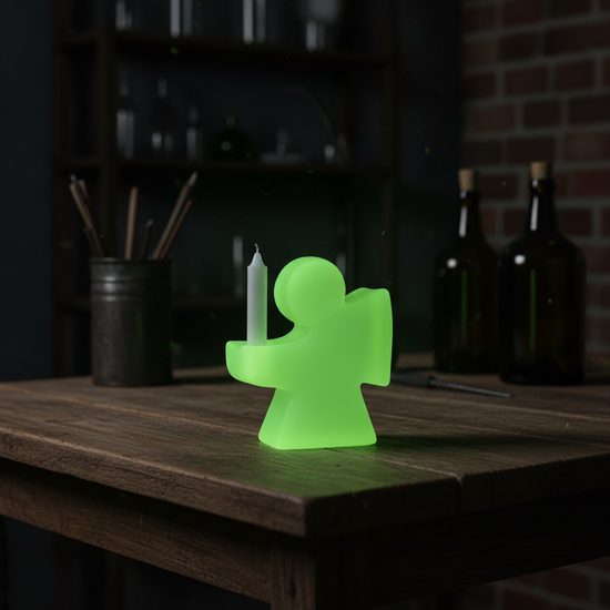 Svícen Anděl (uranové sklo), Sklárna Janov