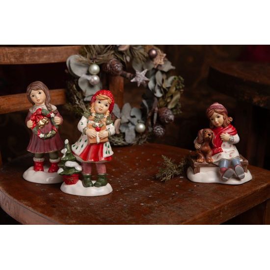 Figurka Přátelé navždy 10 / 8,5 / 11,5 cm, kamenina, Goebel