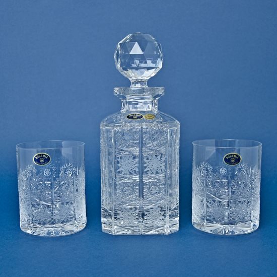 Whisky / cognac glass 330 ml, 500PK cut, Crystal Bohemia