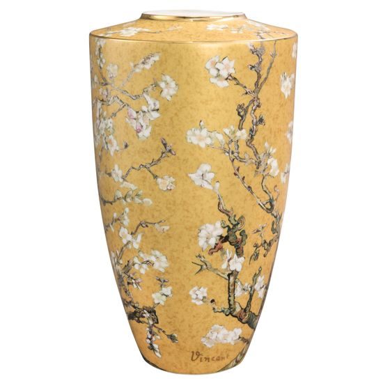 Vase V. Van Gogh - Almond Tree Golden, 29,5 / 29,5 / 55 cm, Porcelain, Goebel