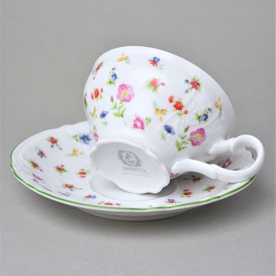 Tea cup and saucer 205 ml / 15,5 cm, Thun 1794 Carlsbad porcelain, BERNADOTTE 7570a57